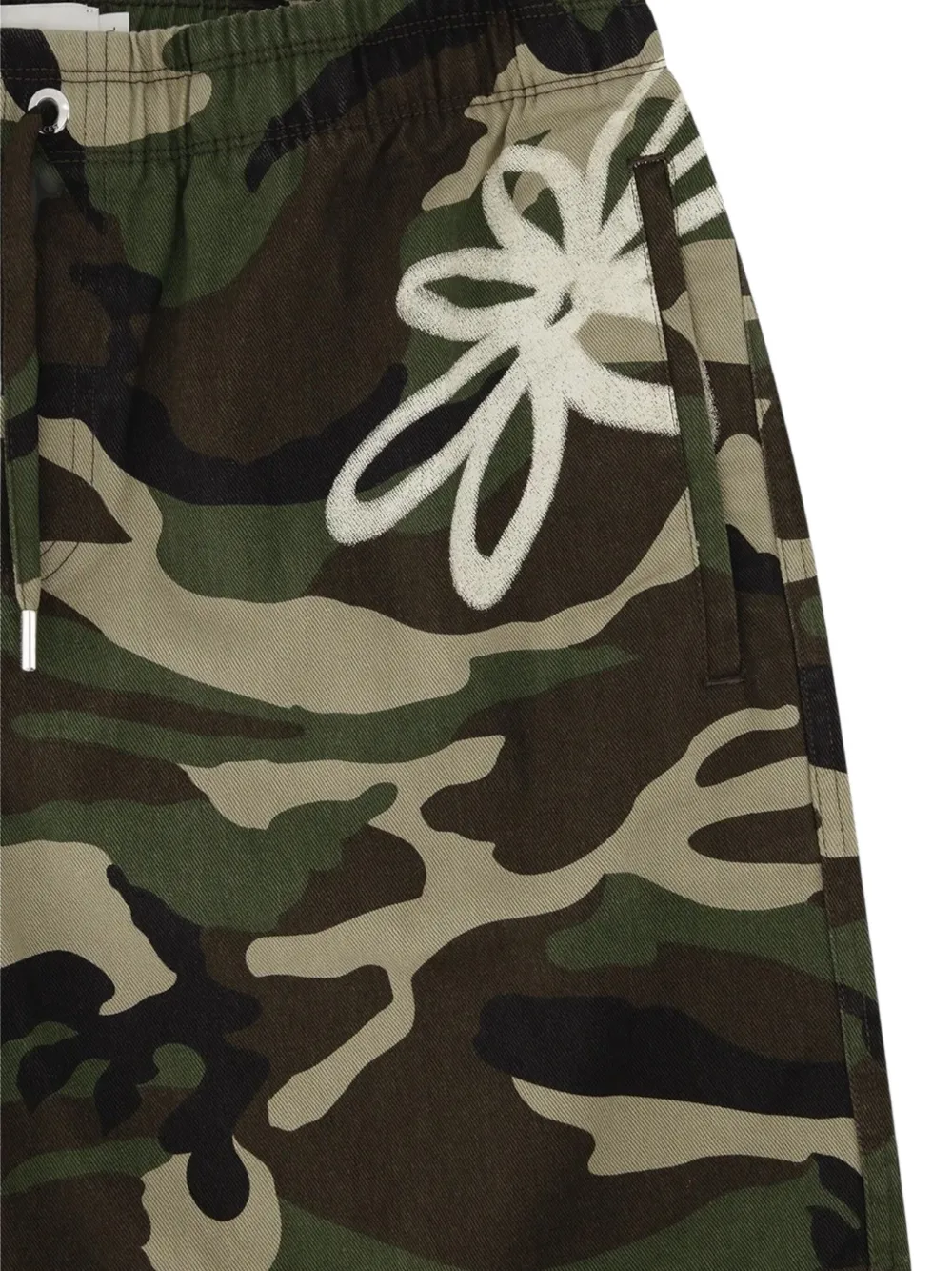 Filling Pieces Camouflage-pattern Shorts In Green