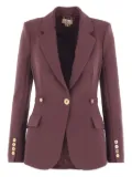 Elisabetta Franchi padded-shoulders blazer - Red