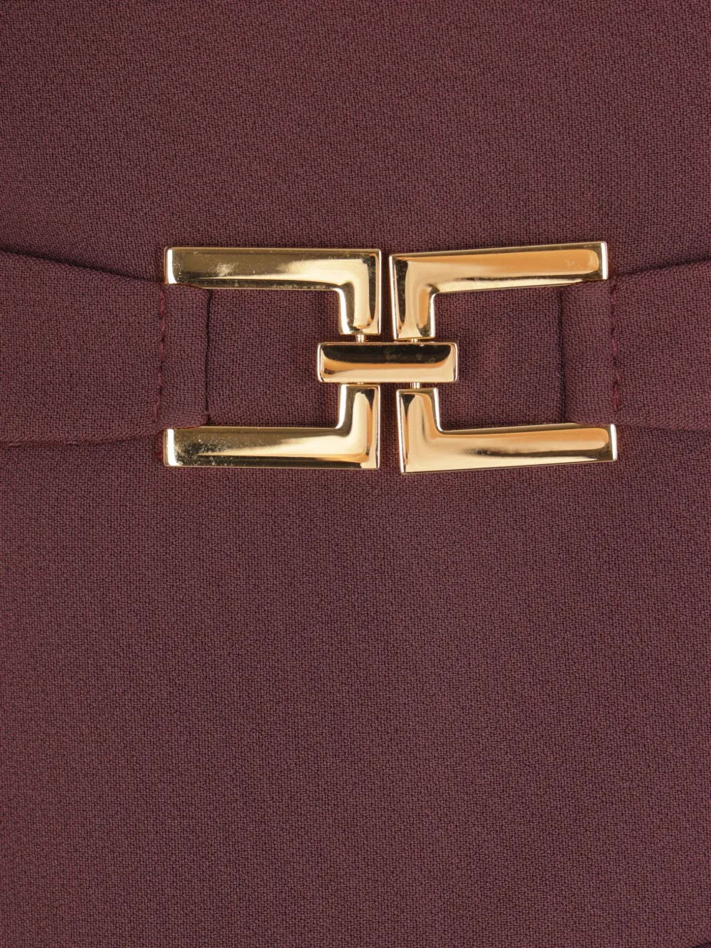 Elisabetta Franchi padded-shoulders blazer Rood