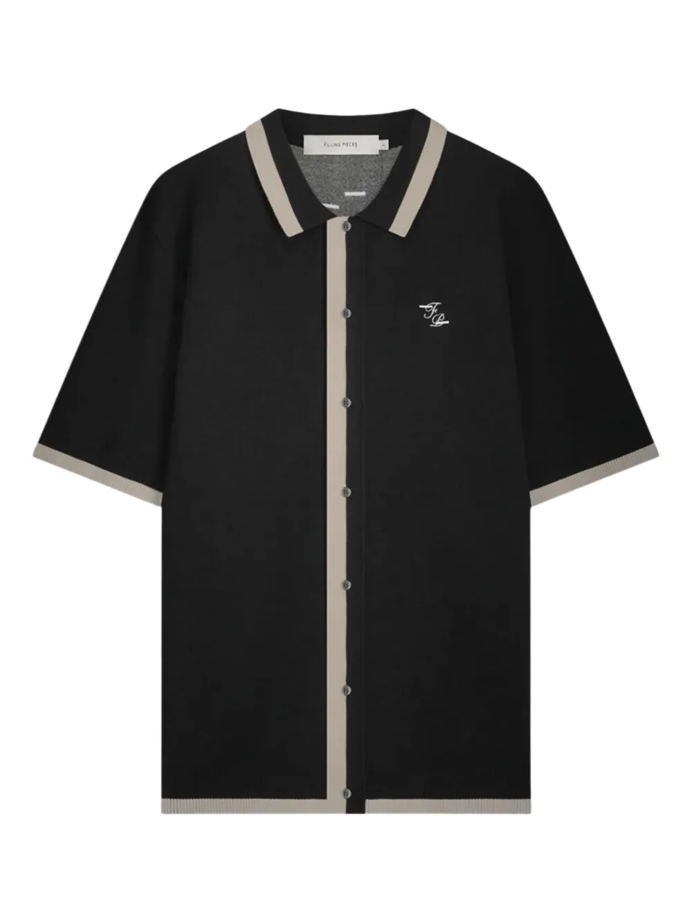 Gardener floral-jacquard knit shirt