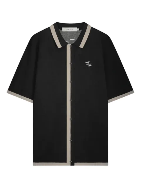 Filling Pieces Gardener floral-jacquard knit shirt