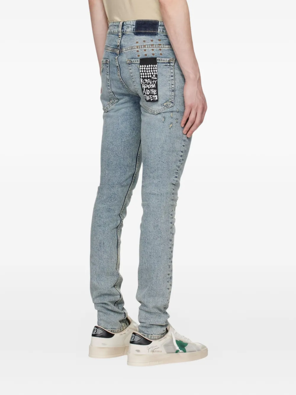 Ksubi Jeans met logopatch Blauw