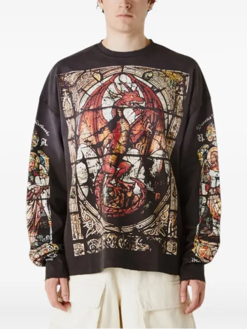UNTITLED ARTWORKS langærmet T-shirt med grafisk tryk
