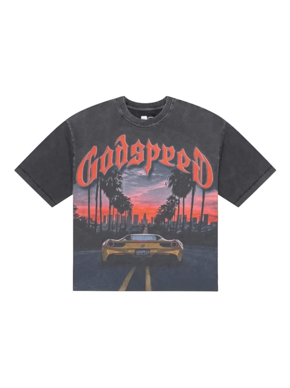GODSPEED printed cotton T-shirt | Grey | Image 1