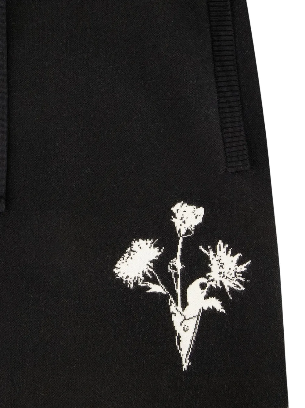 Filling Pieces Garden gebreide shorts Zwart