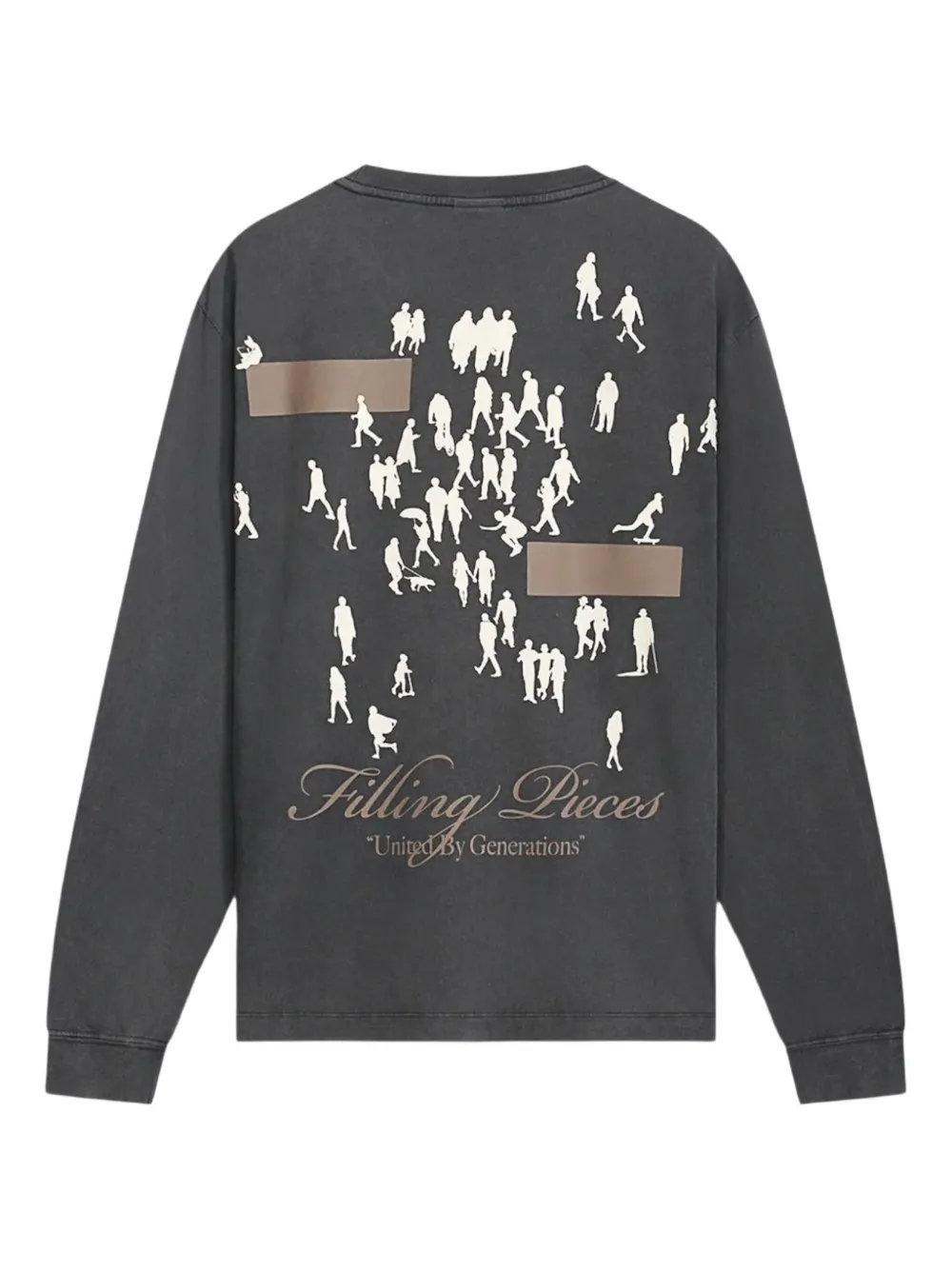 Filling Pieces Generations Graphic T-shirt met lange mouwen Zwart