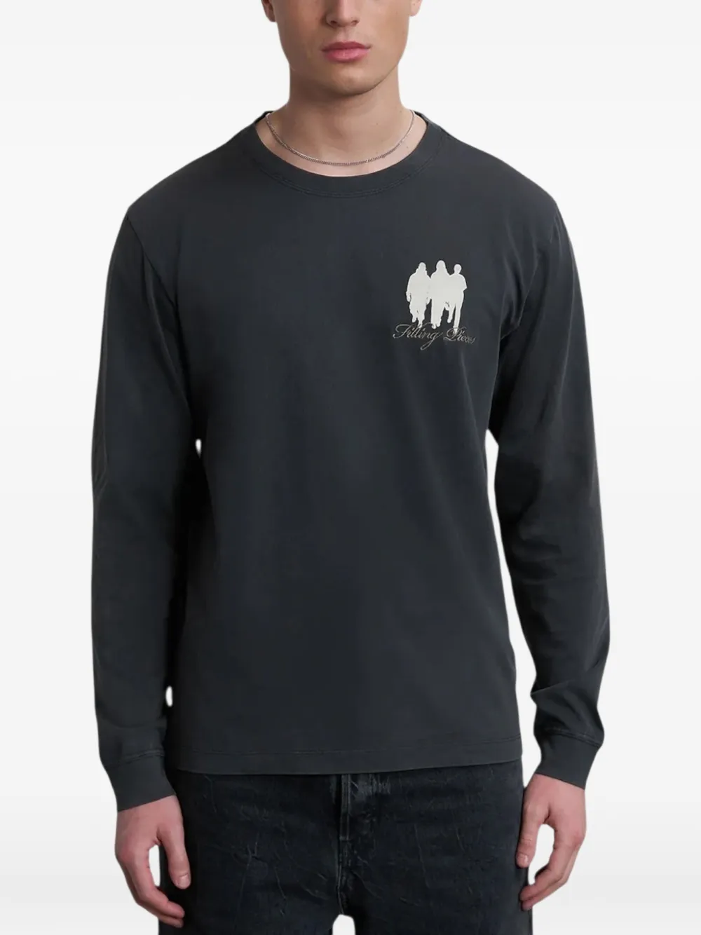 Filling Pieces Generations Graphic T-shirt met lange mouwen Zwart