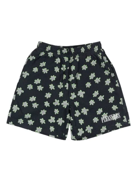 Pleasures floral seersucker deck shorts