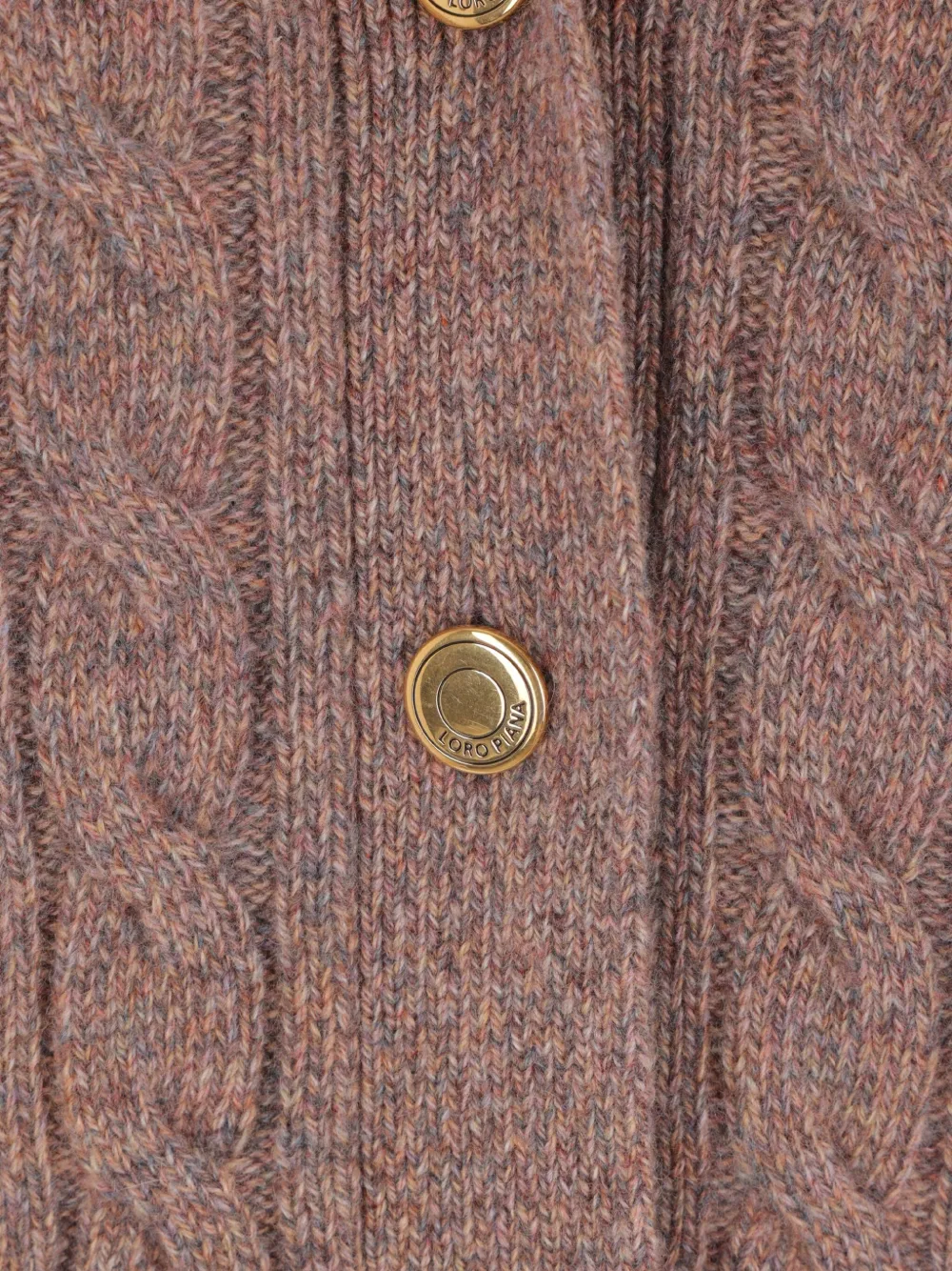 Loro Piana cable-knit cardigan Roze