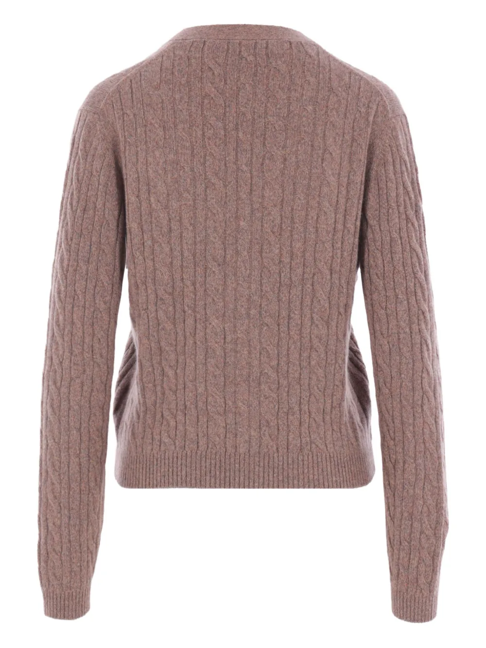 Loro Piana cable-knit cardigan Roze