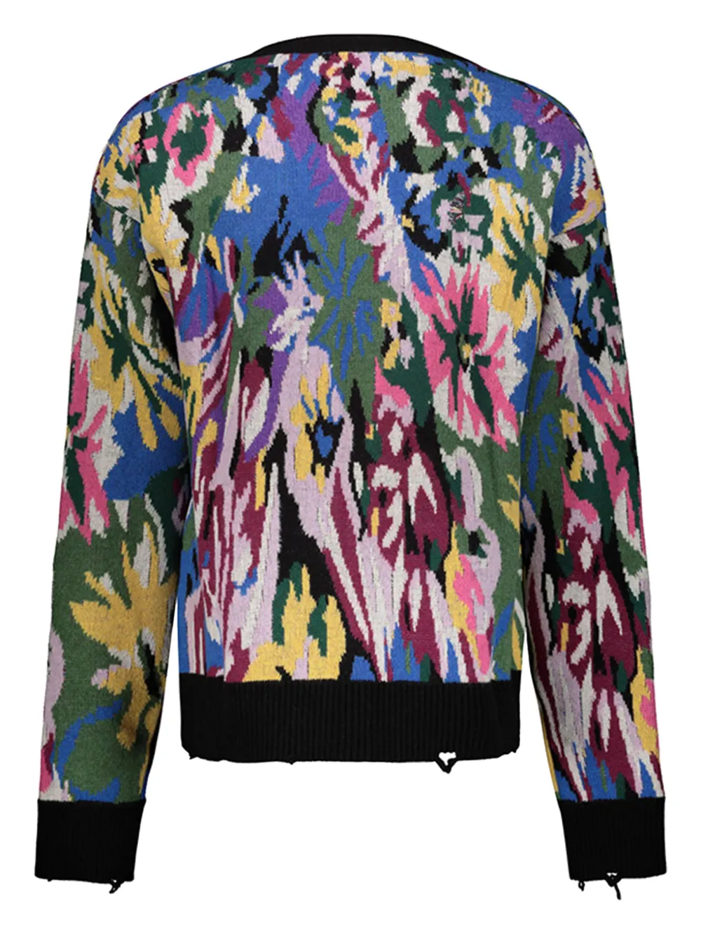 MOTR floral-pattern frayed cardigan | Cardigans | Image 2