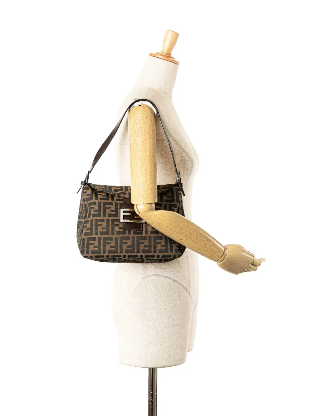 Fendi Pre-Owned 2000-2010 Zucca Canvas Double Flap Mamma shoulder bag | Pre-Owned | Image 2