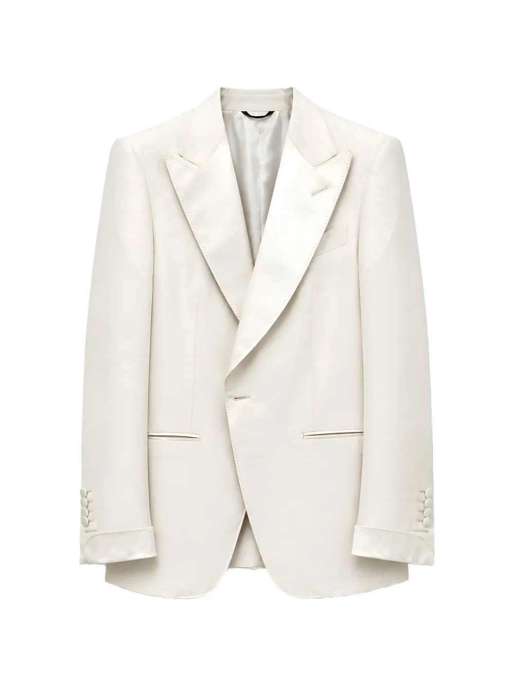 TOM FORD peak-lapel wool suit jacket - Toni neutri