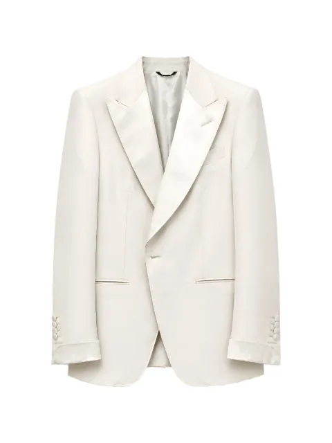TOM FORD peak-lapel wool suit jacket