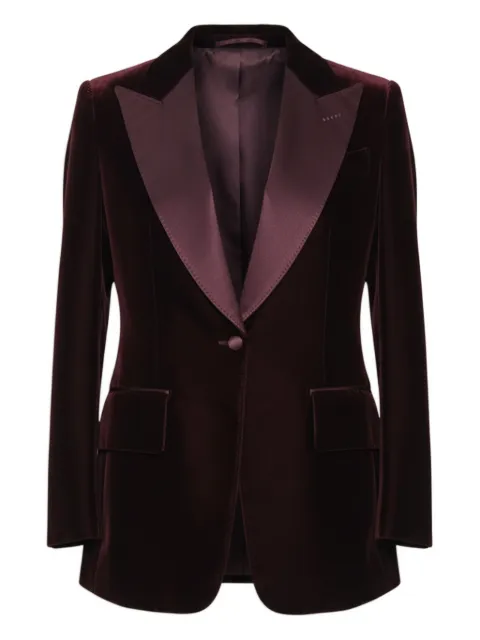 TOM FORD peaked-lapel wool blazer
