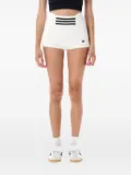 adidas high-waisted stripe shorts - White