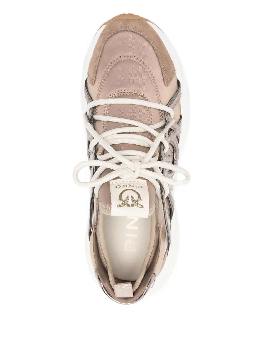 PINKO Sneakers met logo-applicatie Beige