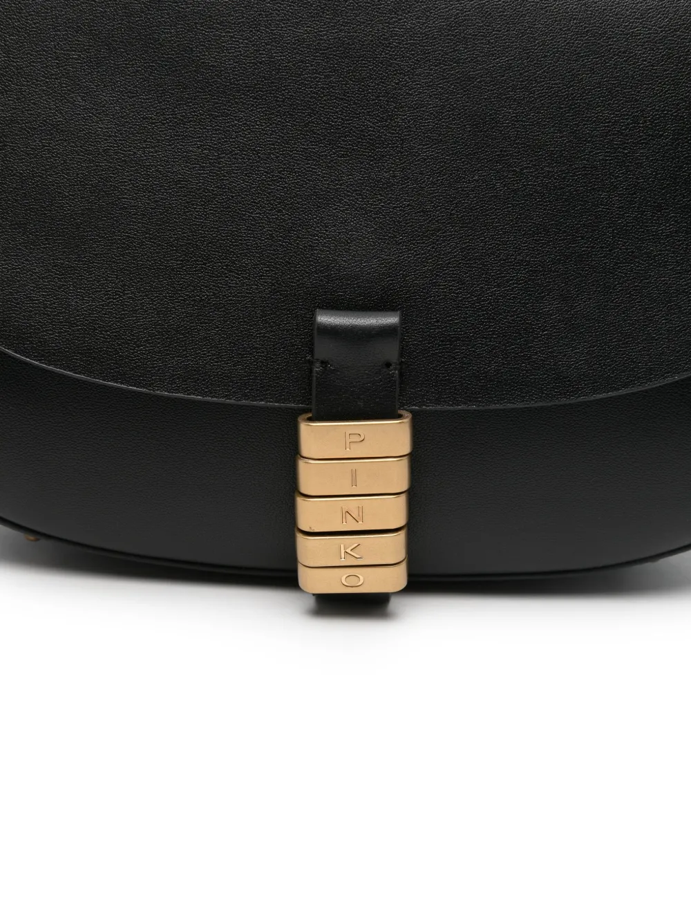 PINKO Leren schoudertas Zwart