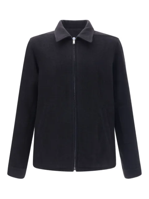 Rick Owens pointed-collar zip-front shirt jacket