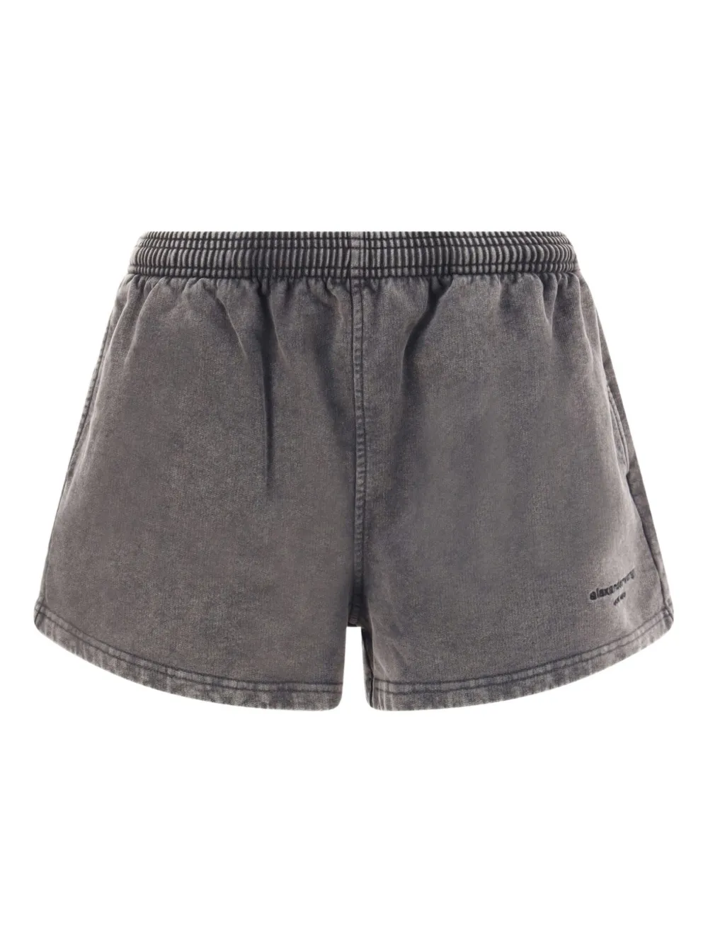 Alexander Wang Hardloopshorts met geborduurd logo Grijs