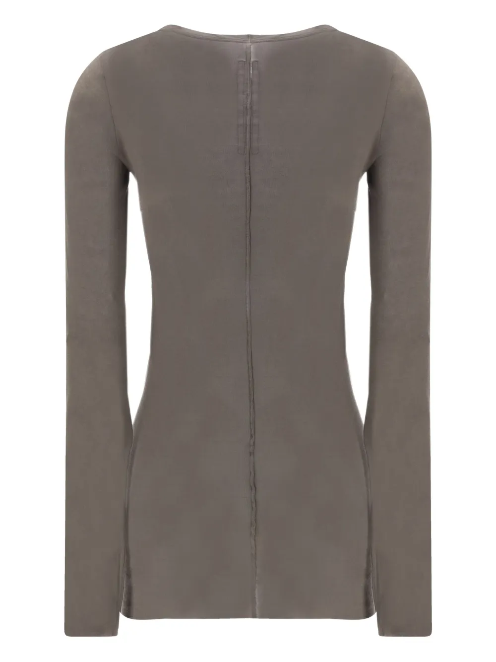 Rick Owens Cotton Crew Neck Slim Fit Jersey In Gray