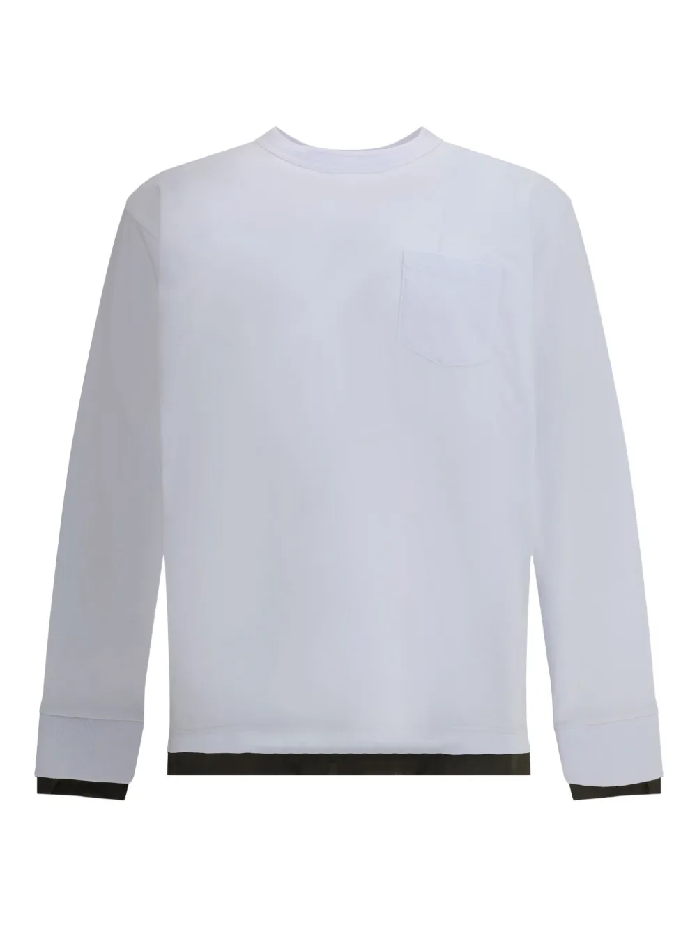 Sacai T-shirt met lange mouwen Wit