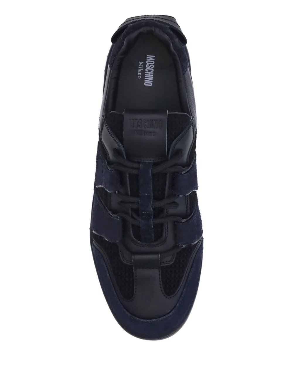 Moschino logo-detail mesh sneakers Black
