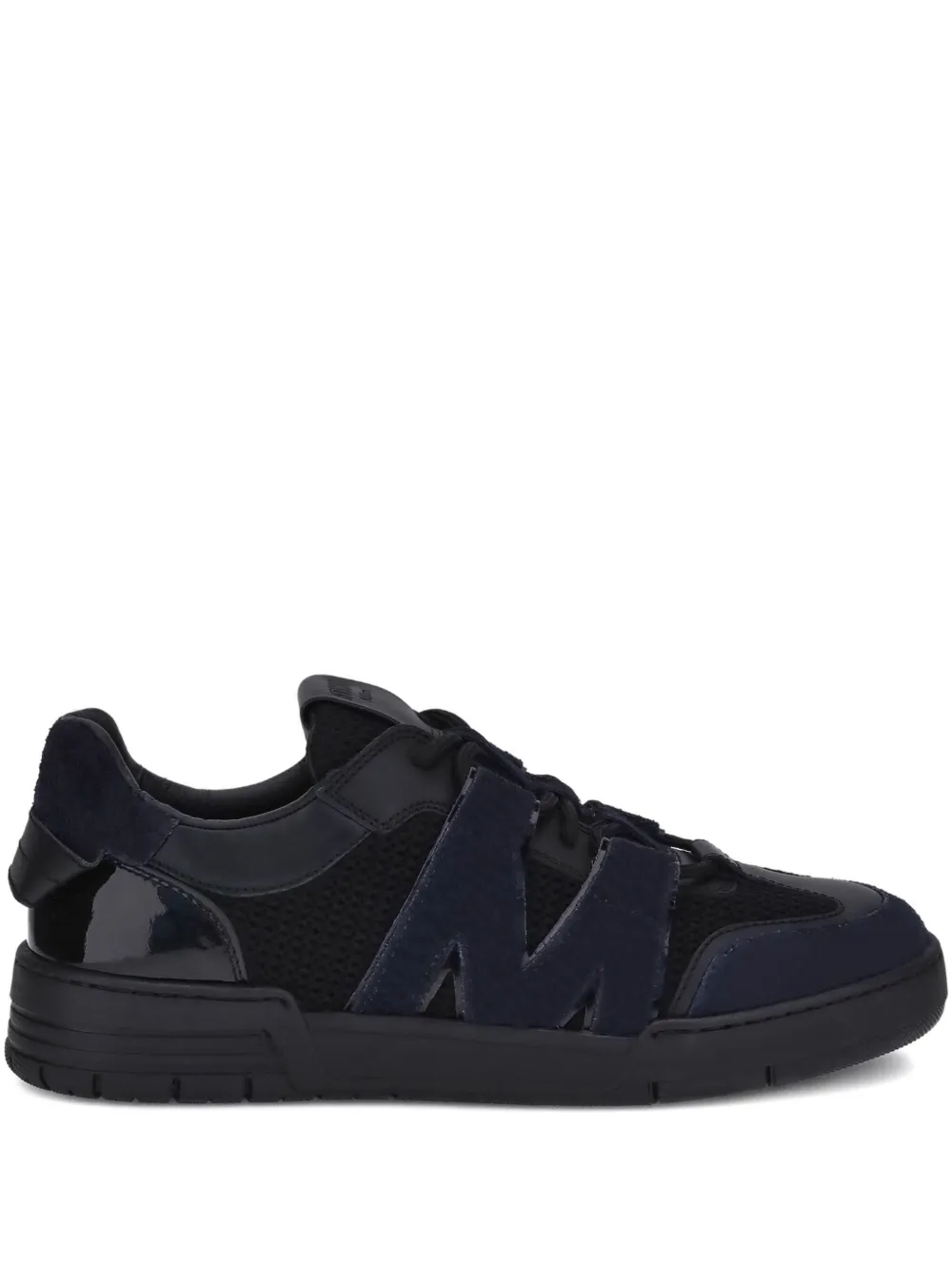 Moschino logo-detail mesh sneakers Black
