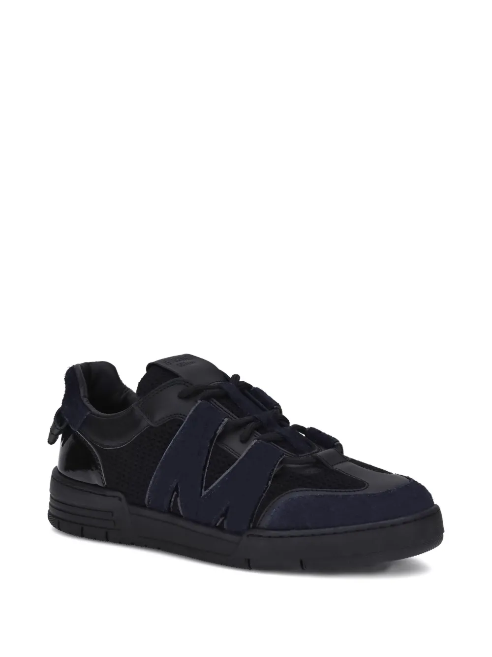 Moschino logo-detail mesh sneakers Black