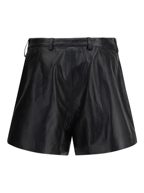 【R13】レザーマイクロショート R13 レザー ショートパンツ | ブラック | FARFETCH JP