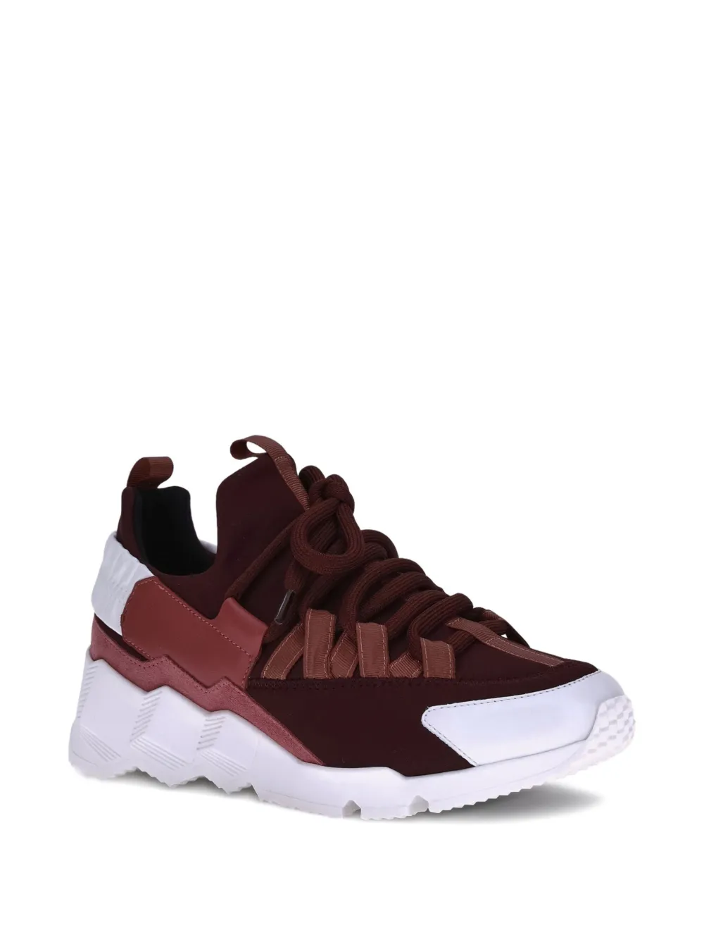 Pierre Hardy Trek Comet lace-up chunky sneakers - Rood