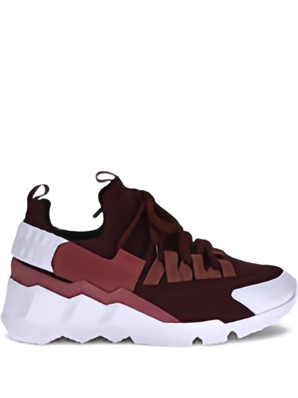 Pierre Hardy Trek Comet lace-up chunky sneakers Red