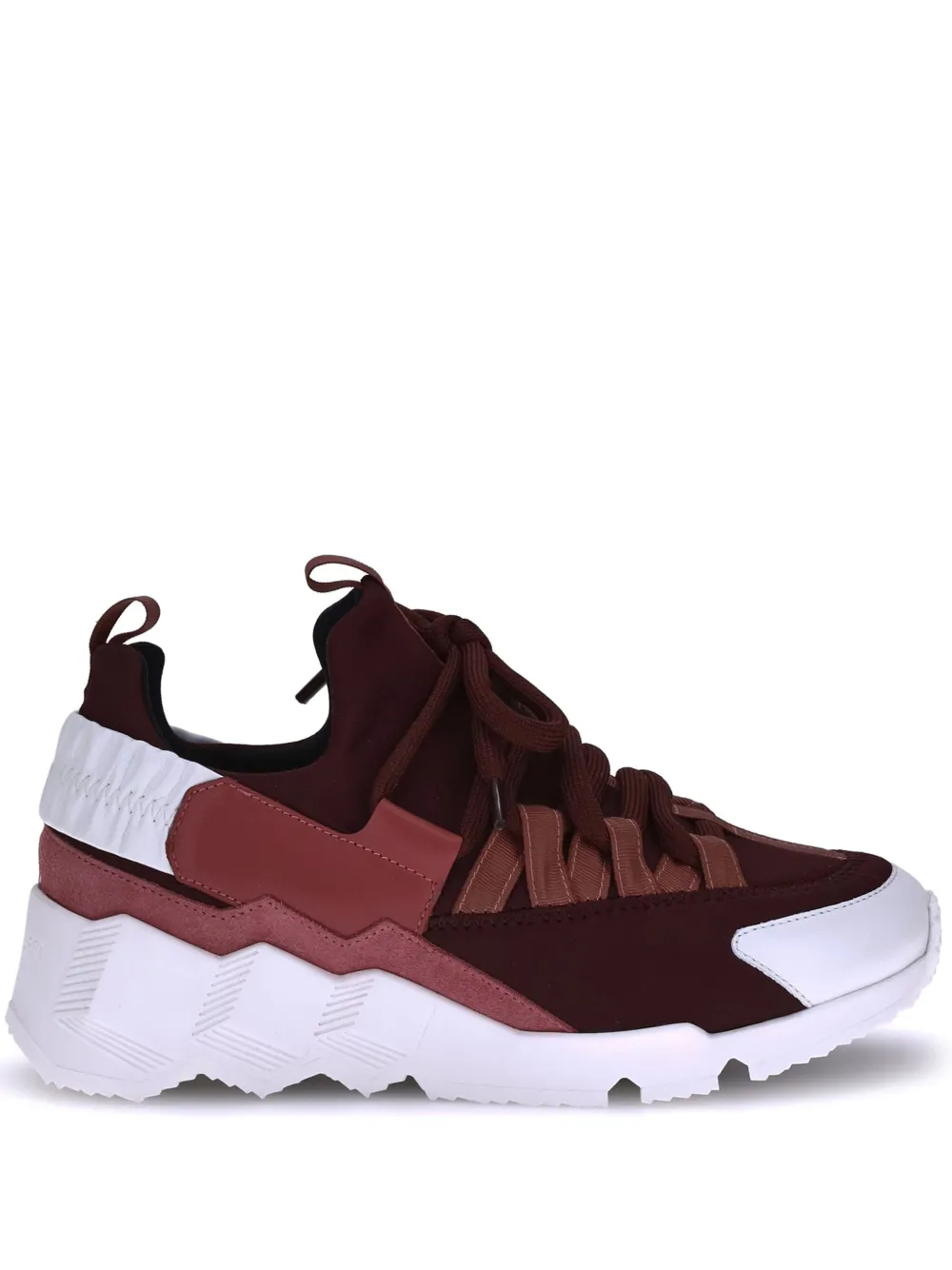 Pierre Hardy Trek Comet lace-up chunky sneakers Red