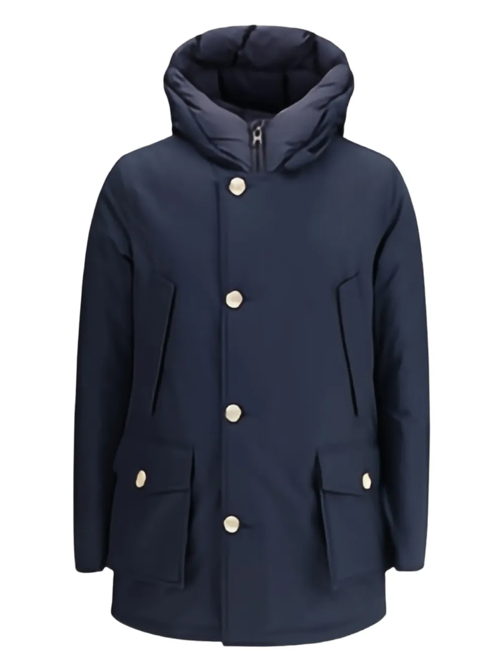 Woolrich Artic parka met capuchon en knoopsluiting Blauw