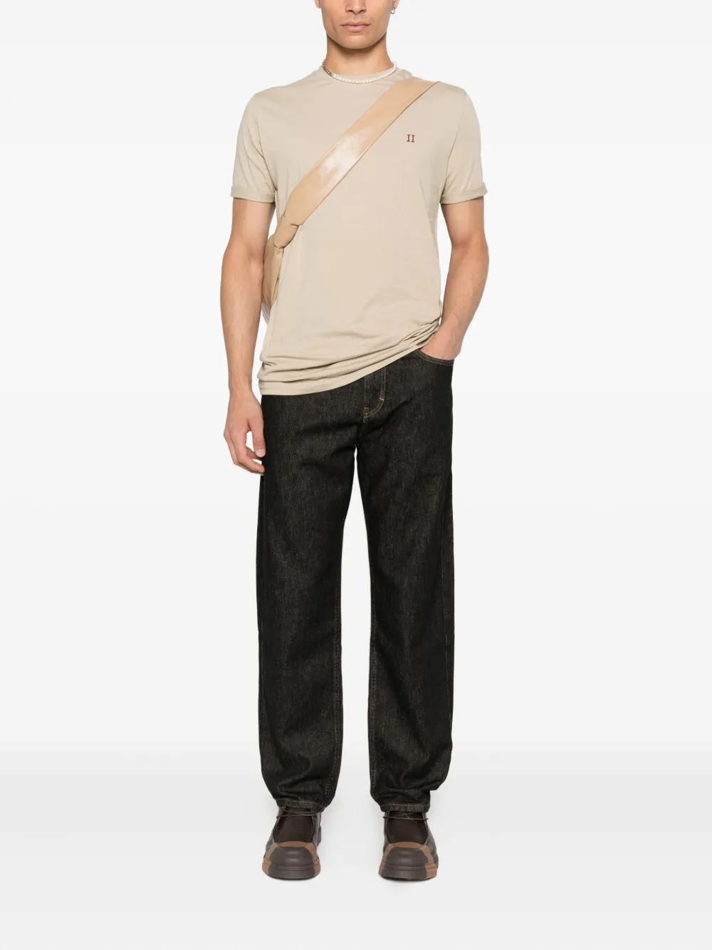 Les Deux Norregaard Contrast organic-cotton T-shirt | T-Shirts | Image 2