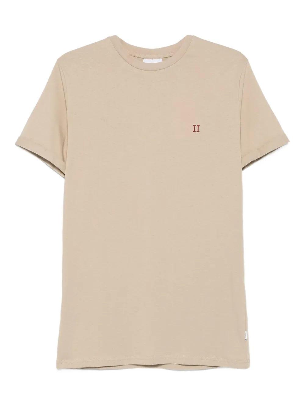 Les Deux Norregaard Contrast organic-cotton T-shirt | Neutrals | Image 1