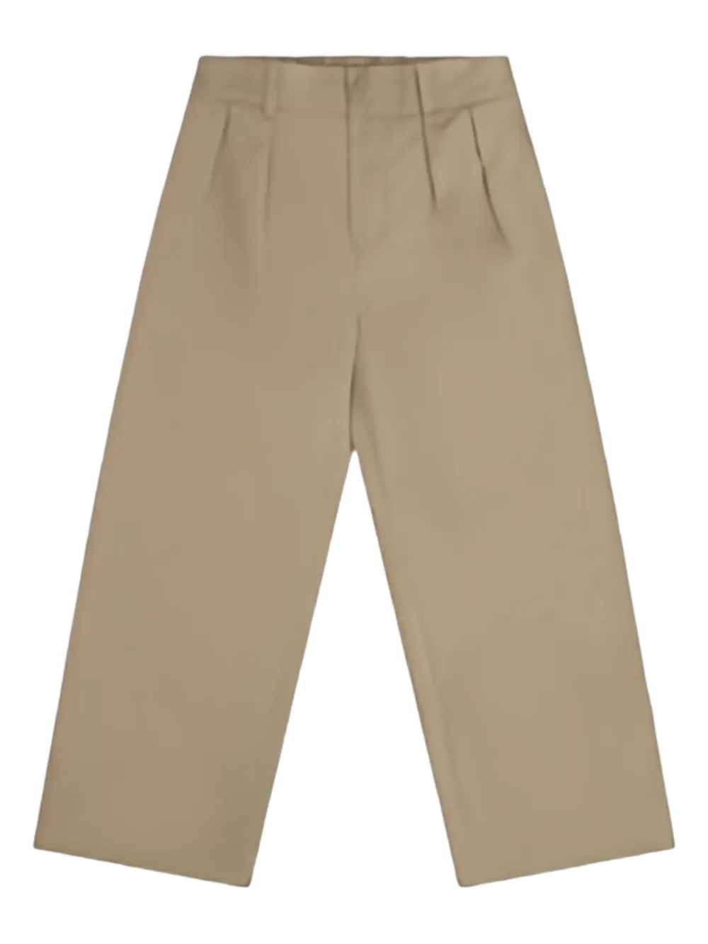 Gucci Kids Broek met geplooide zak Beige