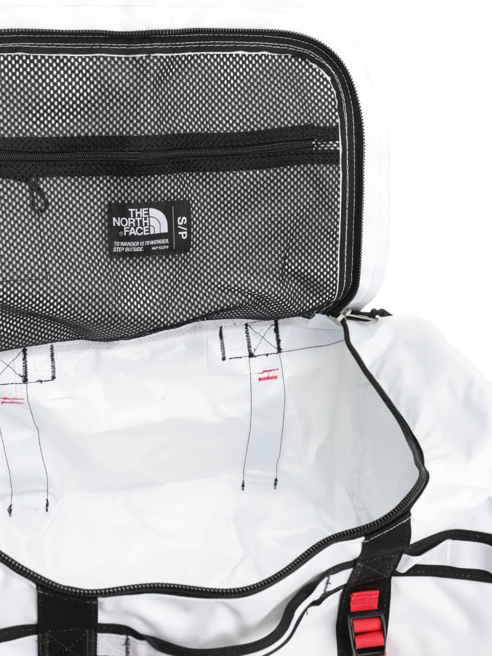 The North Face small Base Camp holdall Wit
