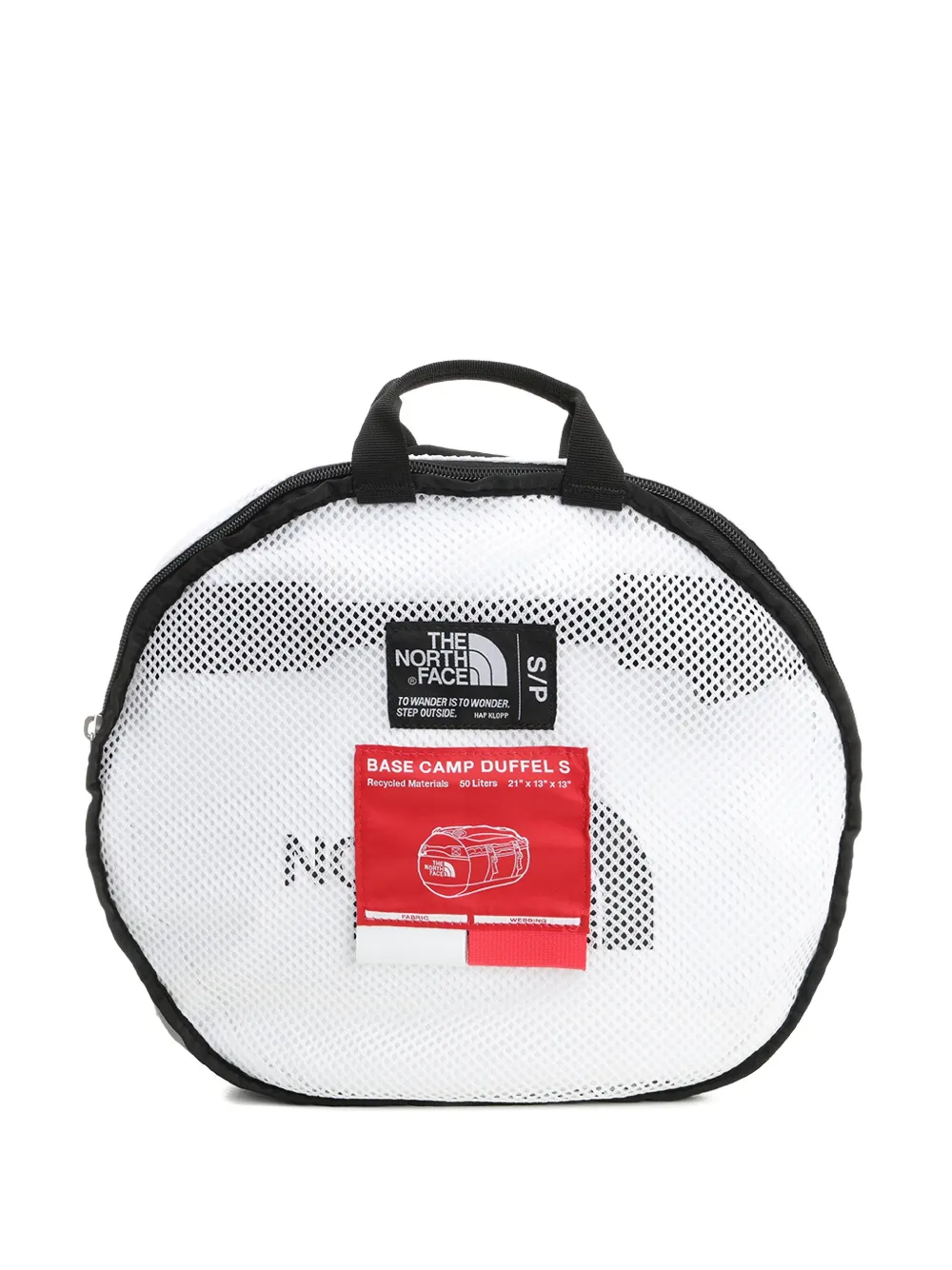 The North Face small Base Camp holdall Wit