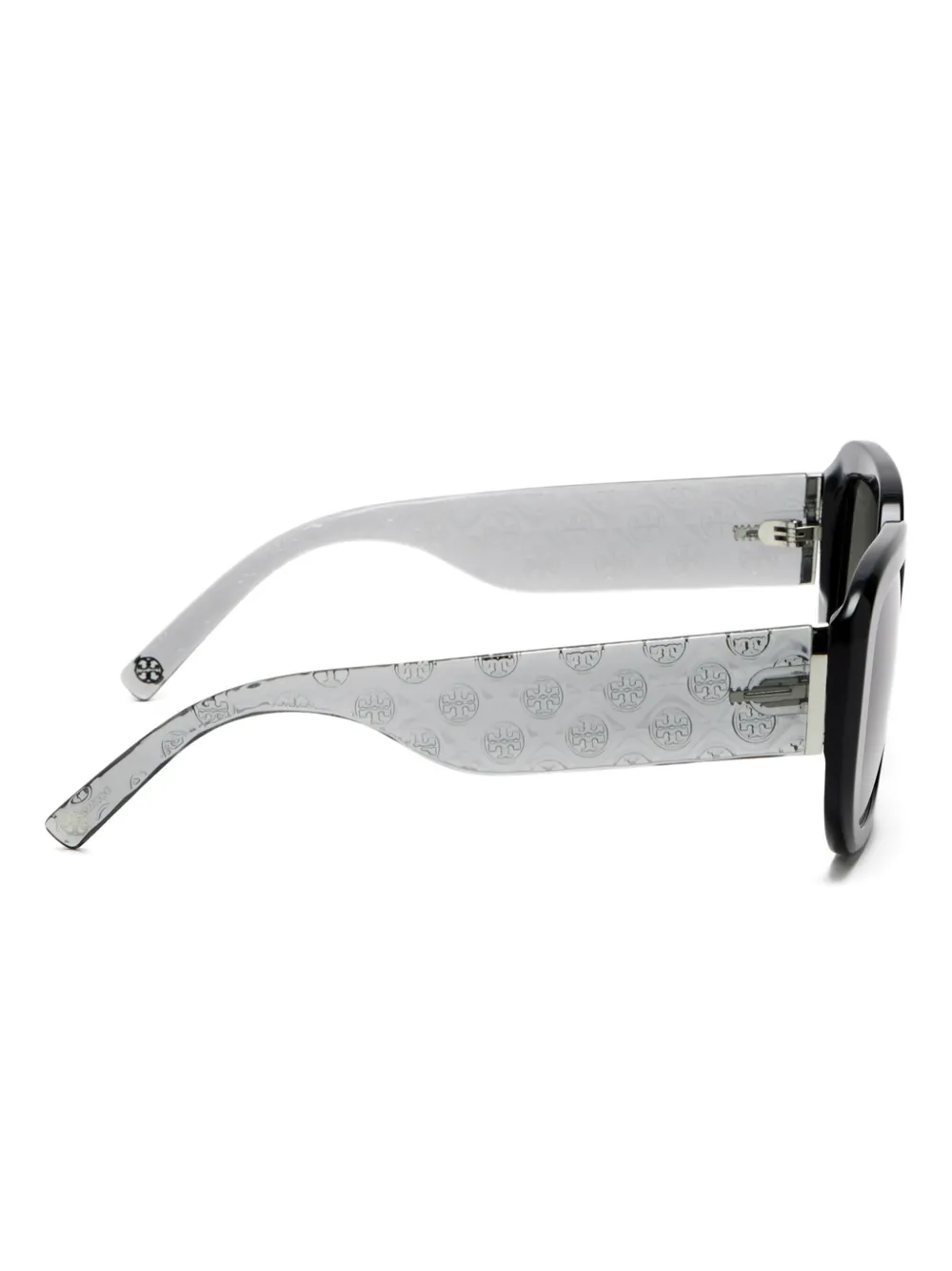 Tory Burch Zonnebril met vierkant montuur Zwart