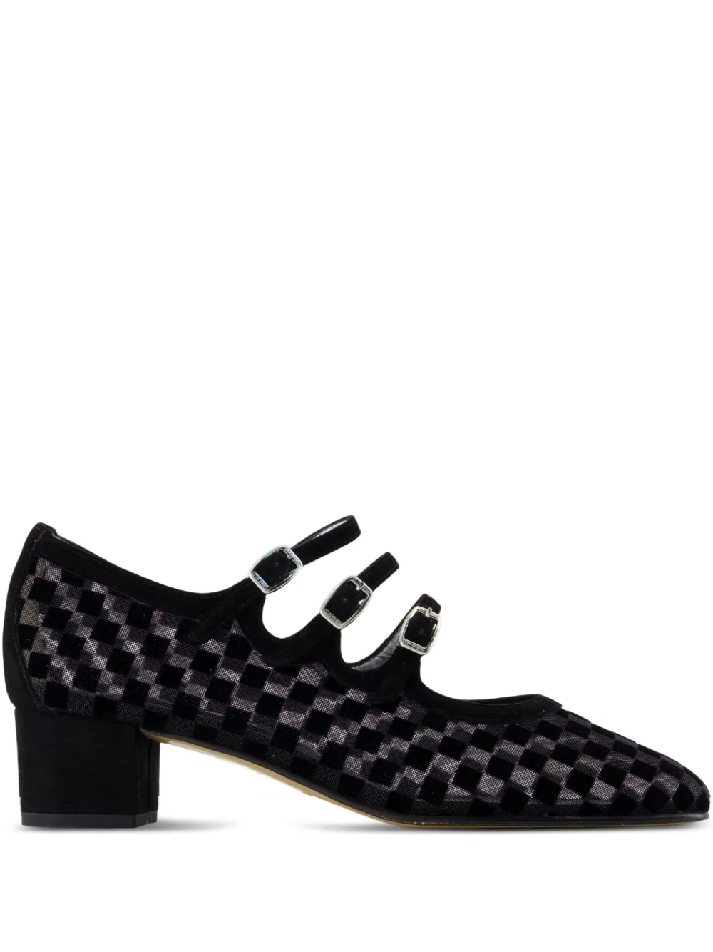 Carel Paris 40mm Kinight buckle pumps Black