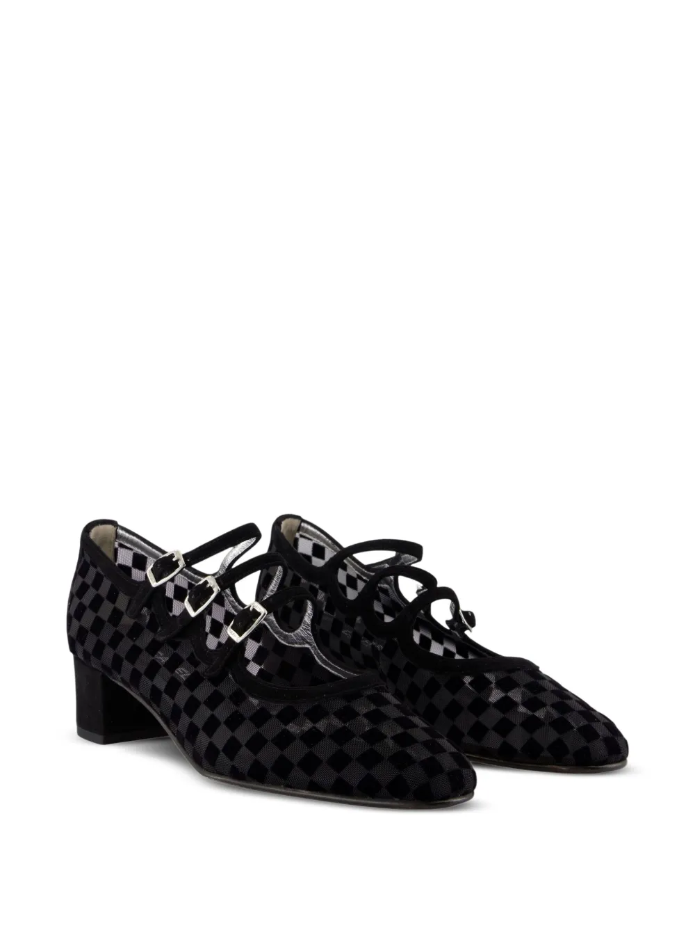 Carel Paris 40mm Kinight buckle pumps Black