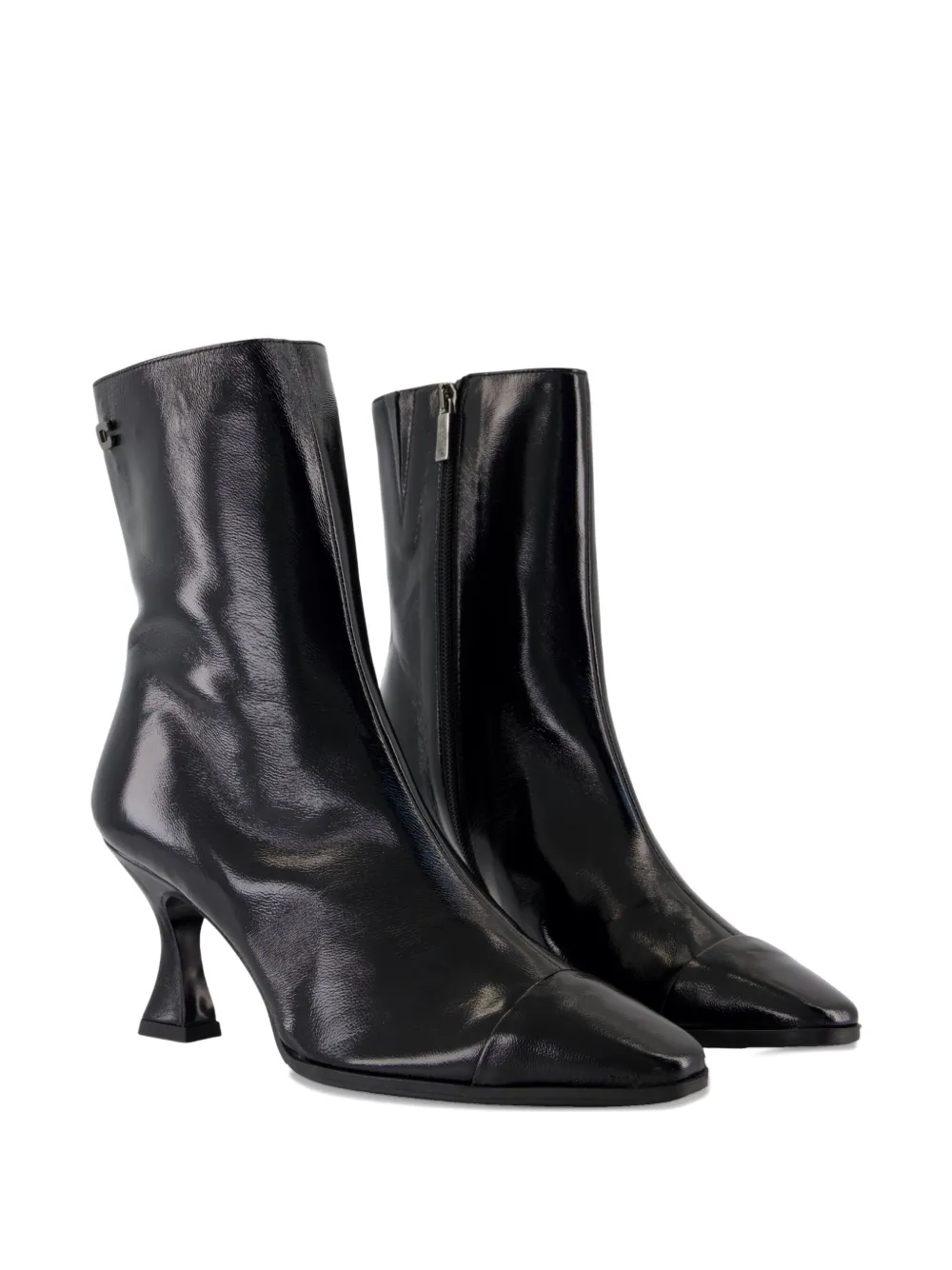 Carel Paris cap-toe leather boots Black