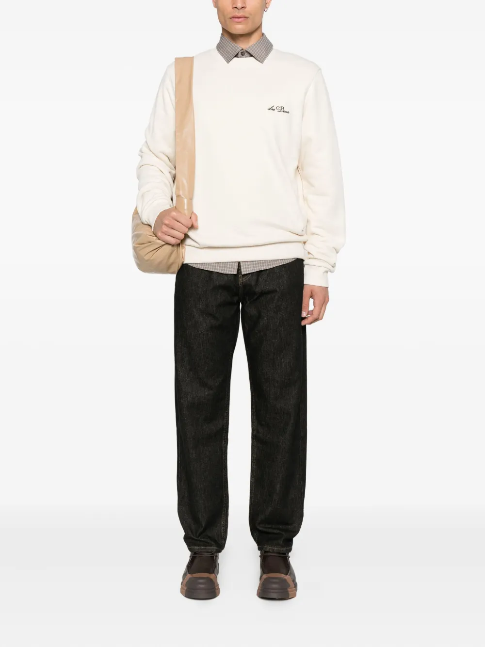 Les Deux Ryder two-tone jeans - Zwart
