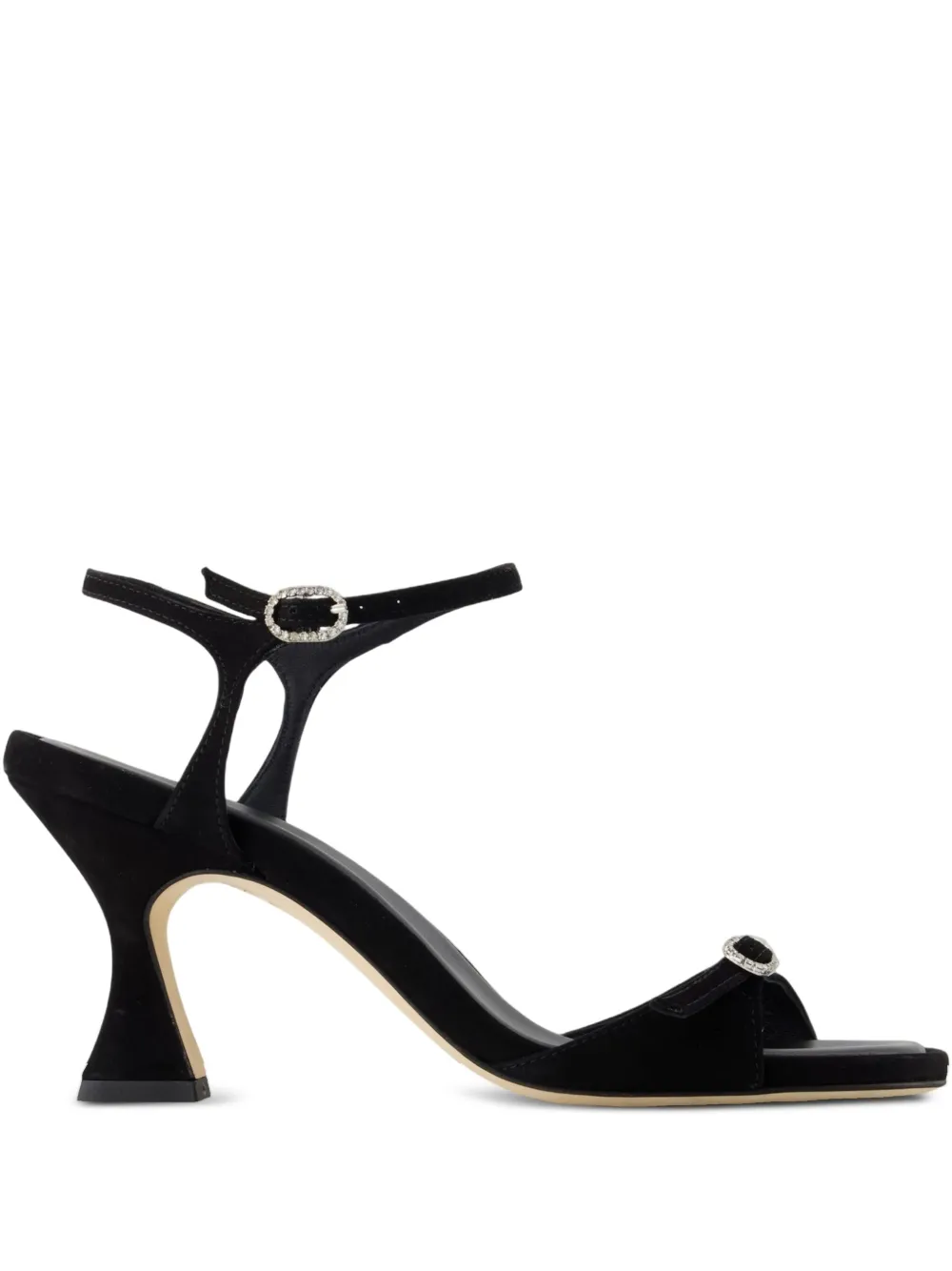 Carel Paris 110mm Celeste crystal-buckle sandals Black