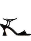 Carel Paris 110mm Celeste crystal-buckle sandals - Black