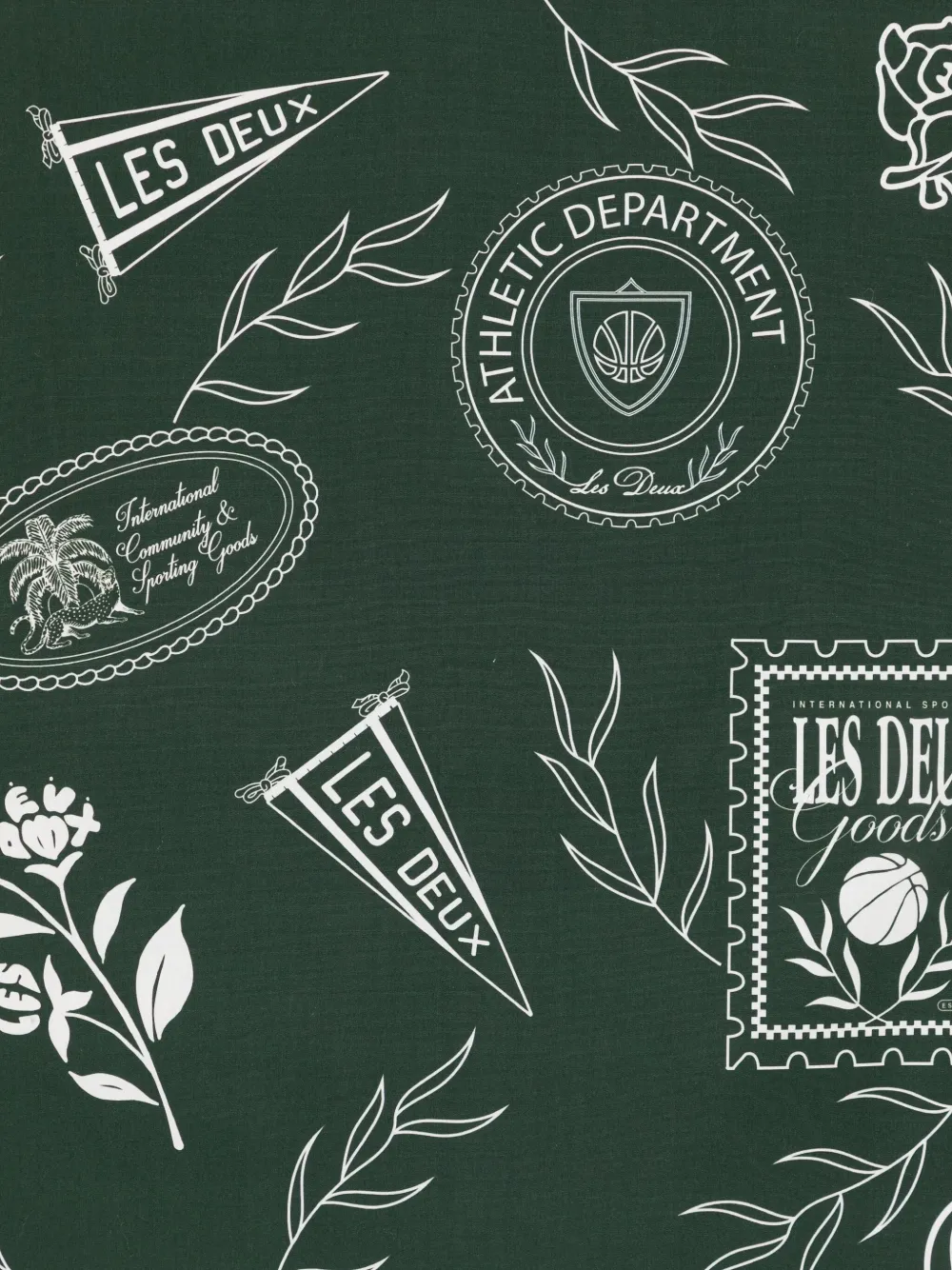 Les Deux printed cotton neckerchief | Image 2