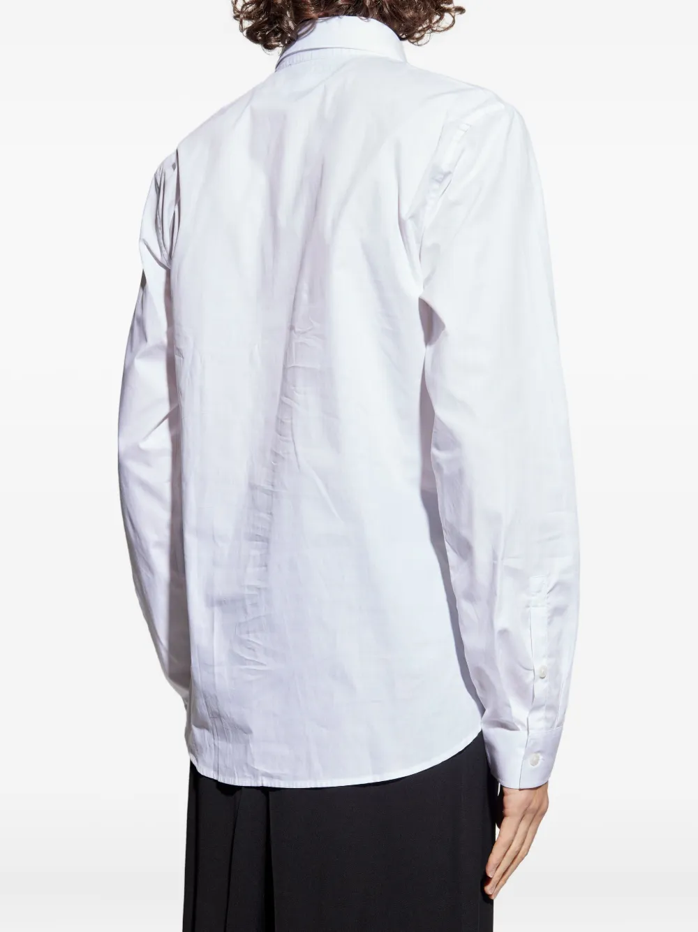 Versace Jeans Couture Overhemd met geborduurd logo Wit