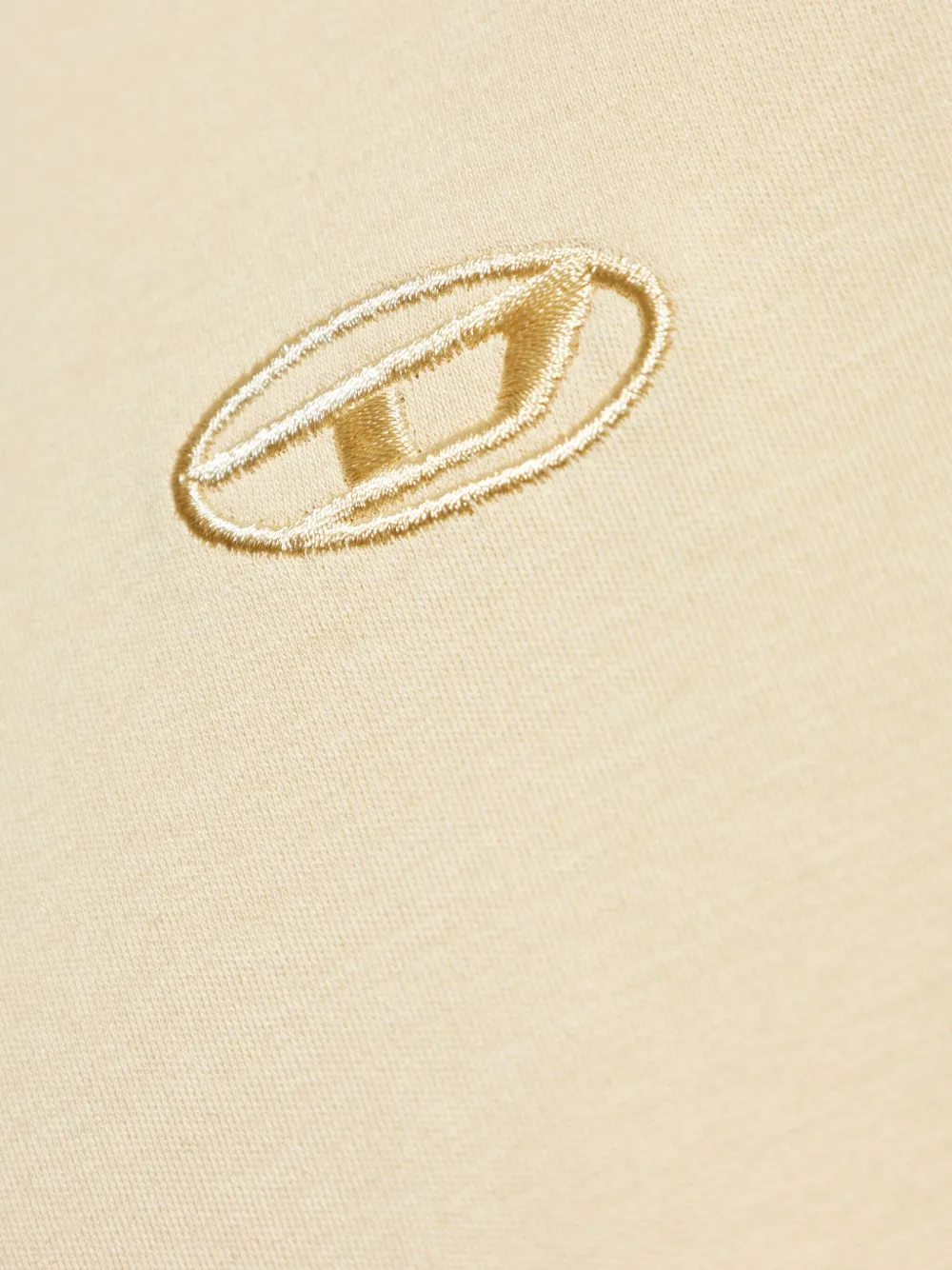 Diesel T-shirt met geborduurd logo Beige