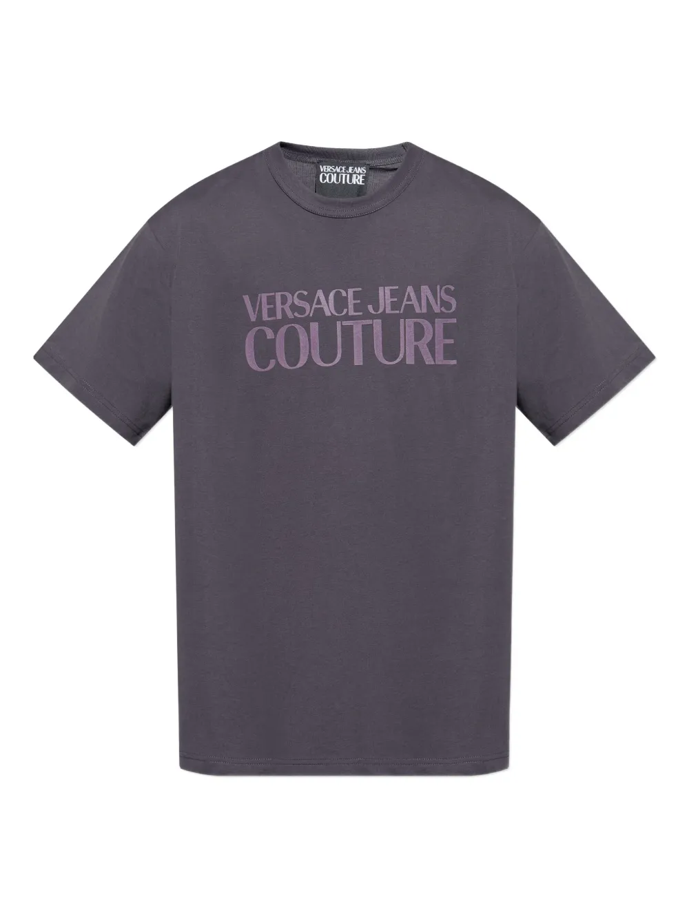 Versace Jeans Couture T-shirt met logoprint Paars